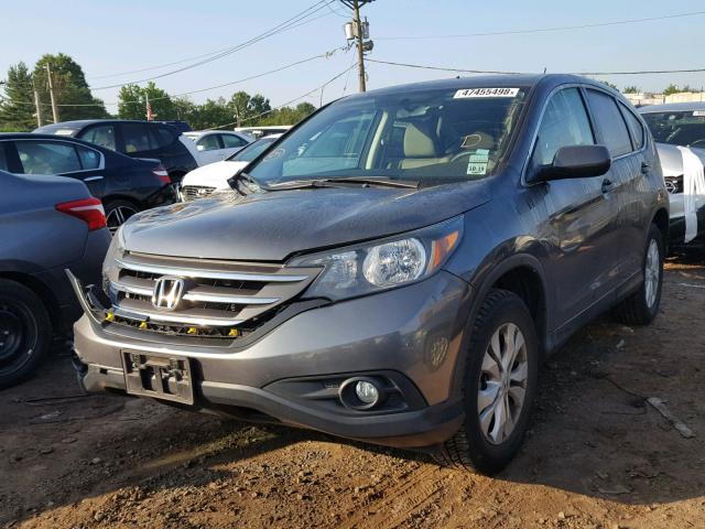 2HKRM4H51EH714748 - 2014 HONDA CR-V EX GRAY photo 2