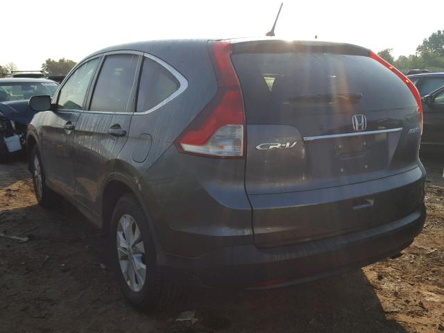 2HKRM4H51EH714748 - 2014 HONDA CR-V EX GRAY photo 3