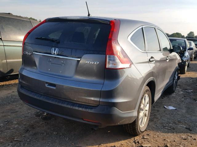 2HKRM4H51EH714748 - 2014 HONDA CR-V EX GRAY photo 4