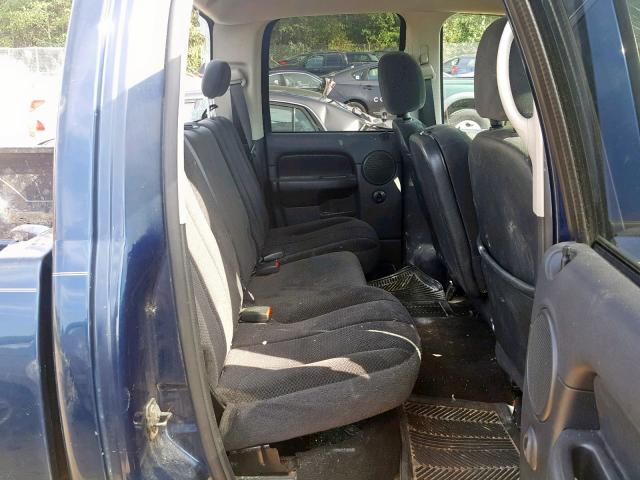 1D7KU28D24J189255 - 2004 DODGE RAM 2500 S Կապույտ լուսանկար 6