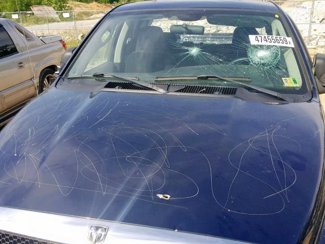 1D7KU28D24J189255 - 2004 DODGE RAM 2500 S Կապույտ լուսանկար 9