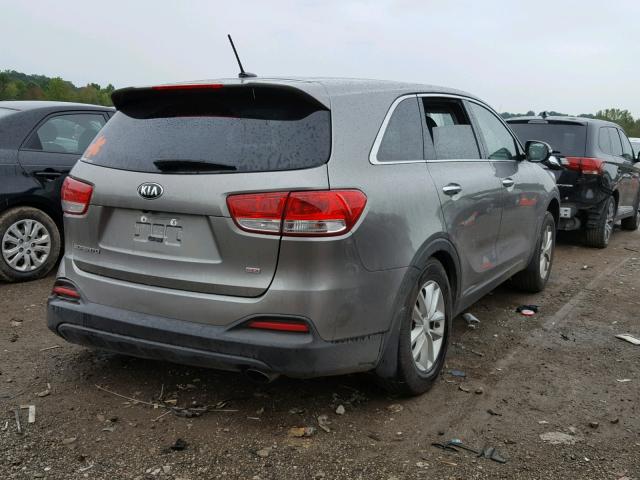 5XYPG4A35JG424571 - 2018 KIA SORENTO LX GRAY photo 4