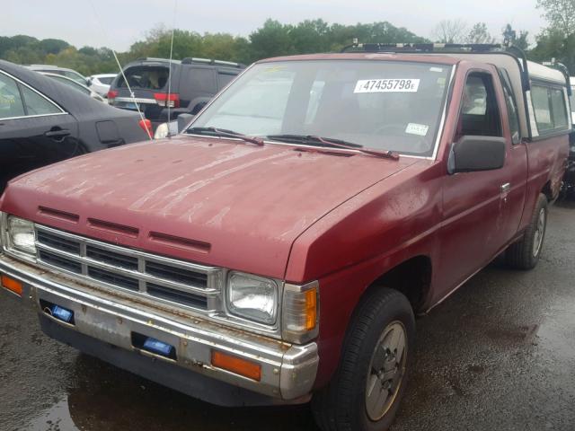 1N6HD16S6LC366681 - 1990 NISSAN D21 KING C MAROON photo 2