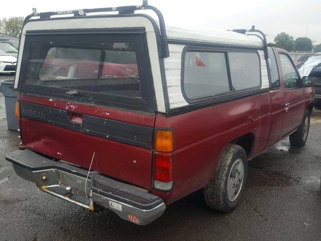 1N6HD16S6LC366681 - 1990 NISSAN D21 KING C MAROON photo 4