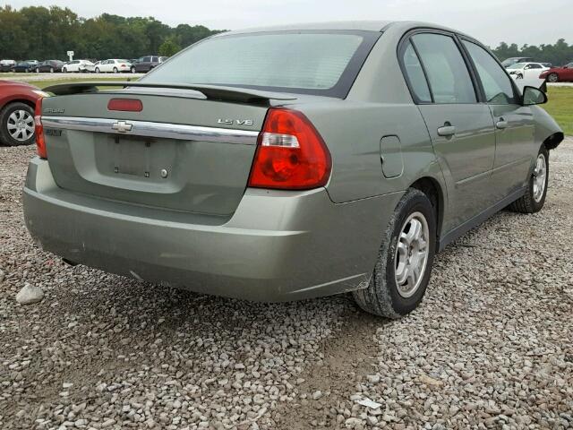 1G1ZT54845F223232 - 2005 CHEVROLET MALIBU LS 绿色 照片 4
