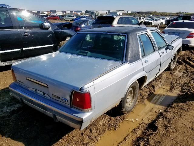 2FABP74F0KX224942 - 1989 FORD CROWN VICT SILVER photo 4