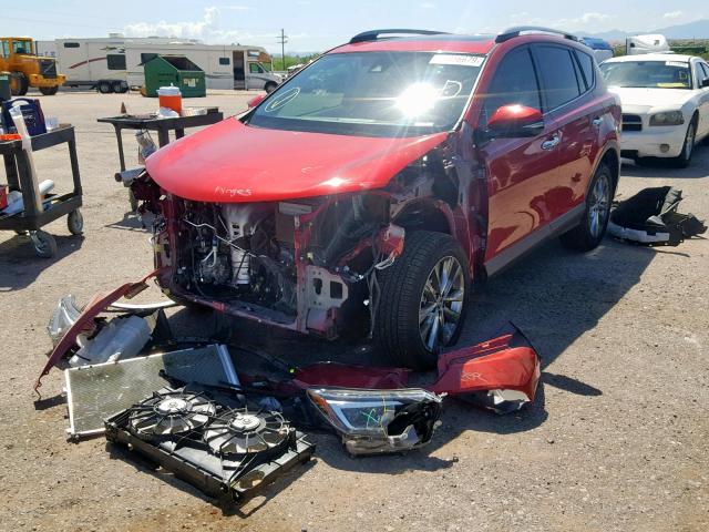 JTMDFREV6HJ121582 - 2017 TOYOTA RAV4 LIMIT RED photo 2