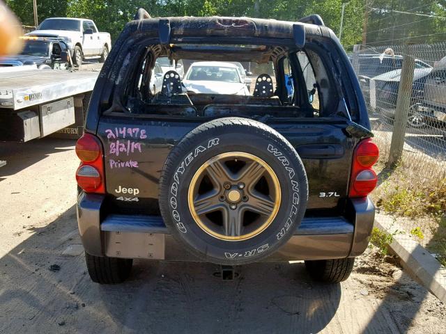 1J4GL48K94W170230 - 2004 JEEP LIBERTY SP BLACK photo 10