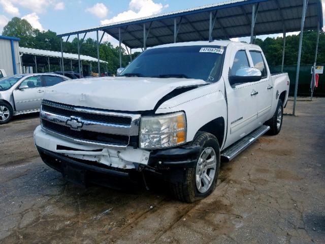 3GCRKTE37AG180659 - 2010 CHEVROLET SILVERADO WHITE photo 2