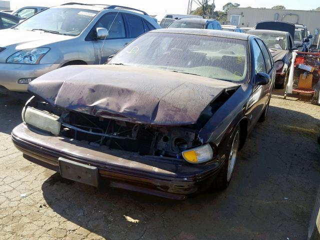 1G1BL52P4TR193057 - 1996 CHEVROLET CAPRICE MAROON photo 2