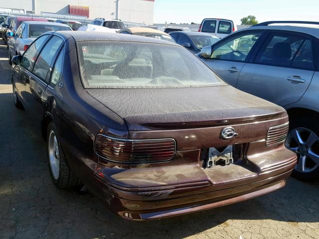 1G1BL52P4TR193057 - 1996 CHEVROLET CAPRICE MAROON photo 3