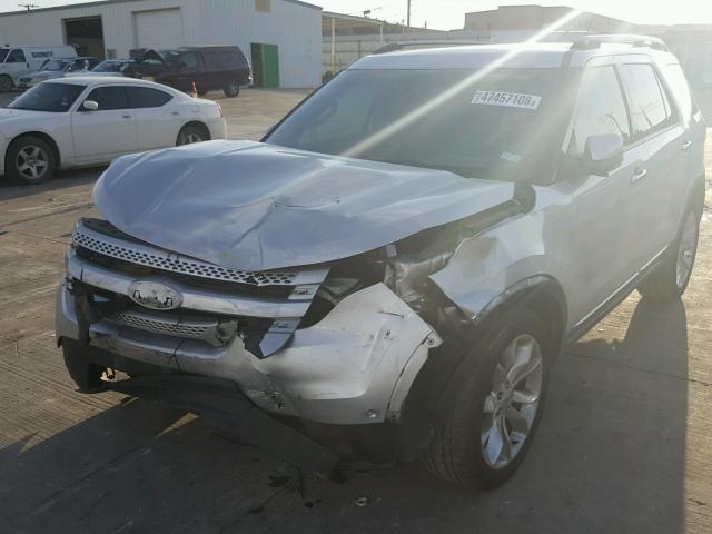 1FMHK7F83BGA15195 - 2011 FORD EXPLORER L GRAY photo 2