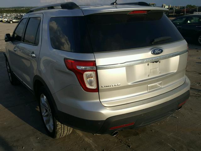 1FMHK7F83BGA15195 - 2011 FORD EXPLORER L GRAY photo 3