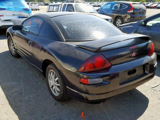 4A3AC44G01E084249 - 2001 MITSUBISHI ECLIPSE GS BLACK photo 3