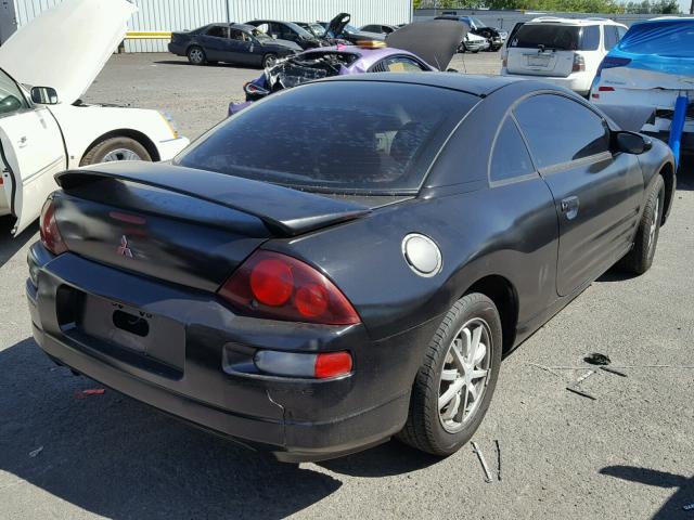 4A3AC44G01E084249 - 2001 MITSUBISHI ECLIPSE GS BLACK photo 4