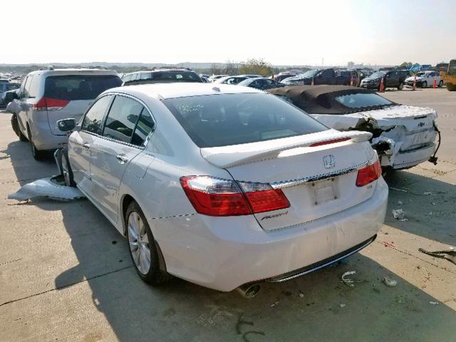 1HGCR3F84EA001835 - 2014 HONDA ACCORD EXL WHITE photo 3