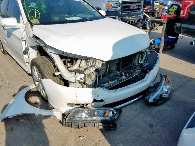 1HGCR3F84EA001835 - 2014 HONDA ACCORD EXL WHITE photo 9