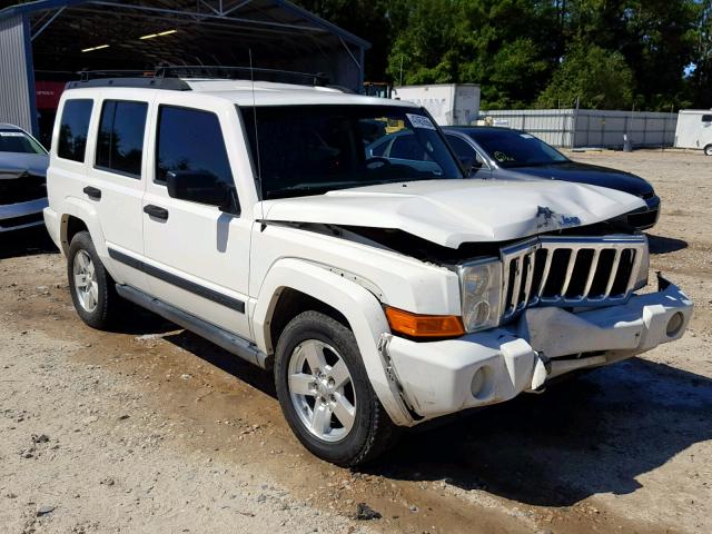1J8HH48N56C215571 - 2006 JEEP COMMANDER WHITE photo 1