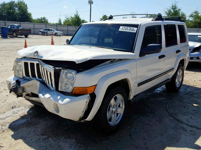 1J8HH48N56C215571 - 2006 JEEP COMMANDER WHITE photo 2
