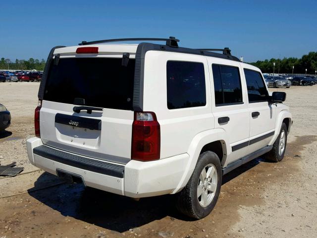 1J8HH48N56C215571 - 2006 JEEP COMMANDER WHITE photo 4