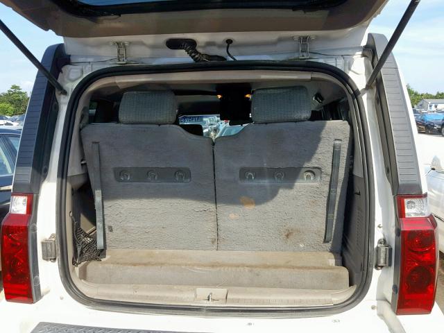 1J8HH48N56C215571 - 2006 JEEP COMMANDER WHITE photo 9