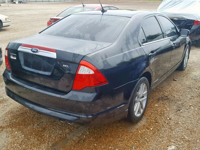 3FAHP0JA1BR189286 - 2011 FORD FUSION SEL BLACK photo 4