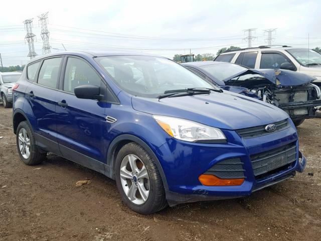 1FMCU0F74EUE48193 - 2014 FORD ESCAPE S BLUE photo 1