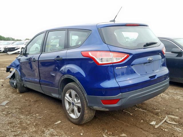 1FMCU0F74EUE48193 - 2014 FORD ESCAPE S BLUE photo 3