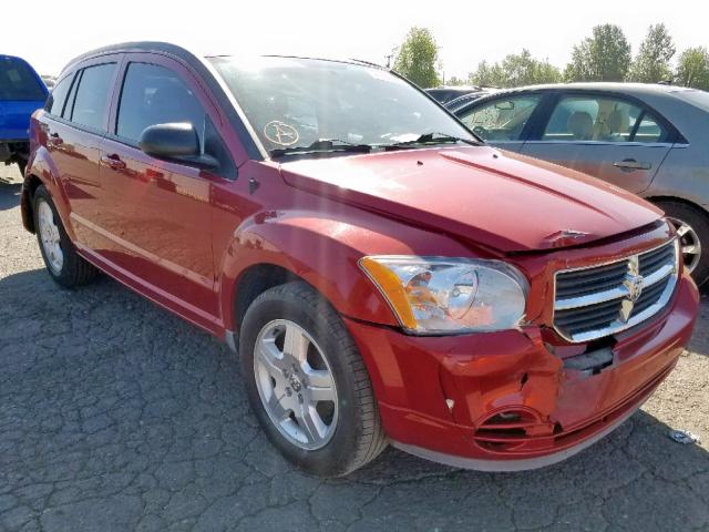 1B3HB48A59D144183 - 2009 DODGE CALIBER SX RED photo 1