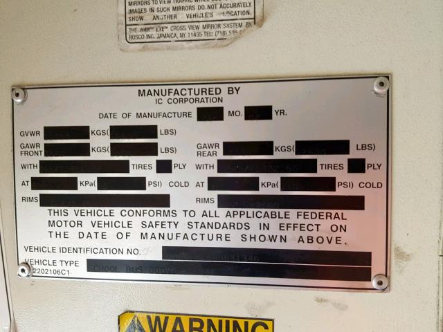 4DRBUSKL68B631346 - 2008 IC CORPORATION 3000 黄色 照片 10