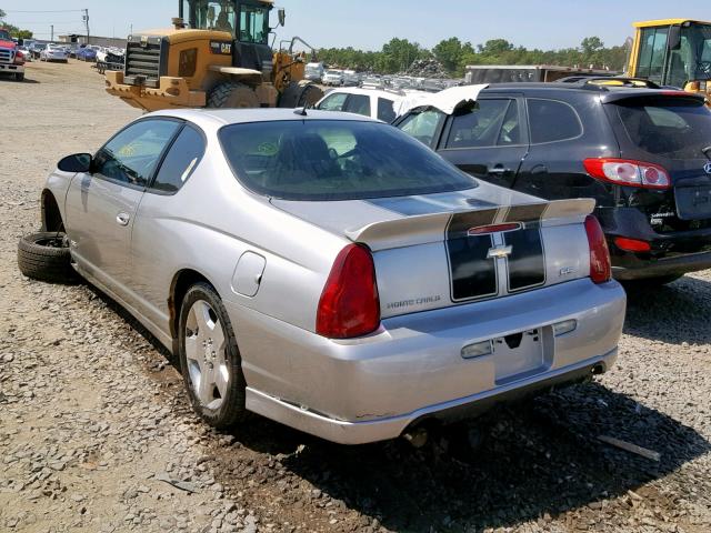 2G1WL16C679128776 - 2007 CHEVROLET MONTE CARL ვერცხლისფერი ფოტო 3