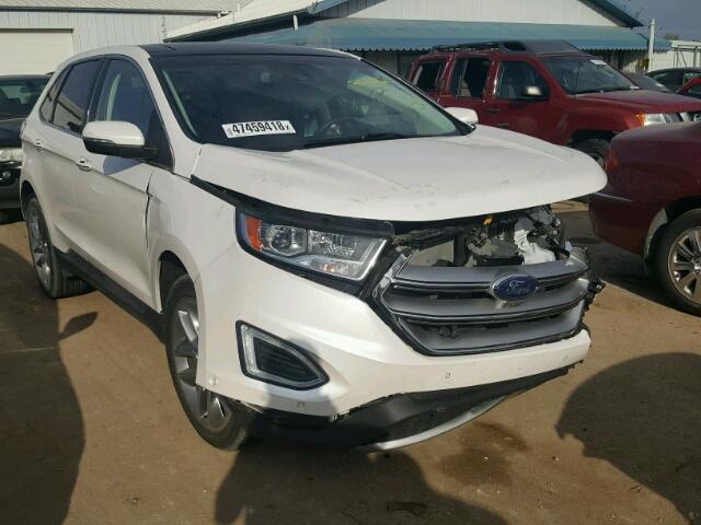 2FMPK3K98FBB12991 - 2015 FORD EDGE TITAN WHITE photo 1