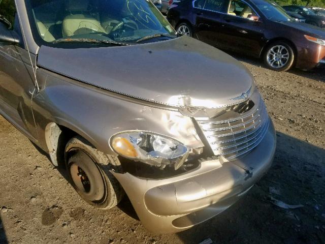 3C3AY75S05T289699 - 2005 CHRYSLER PT CRUISER TAN photo 9