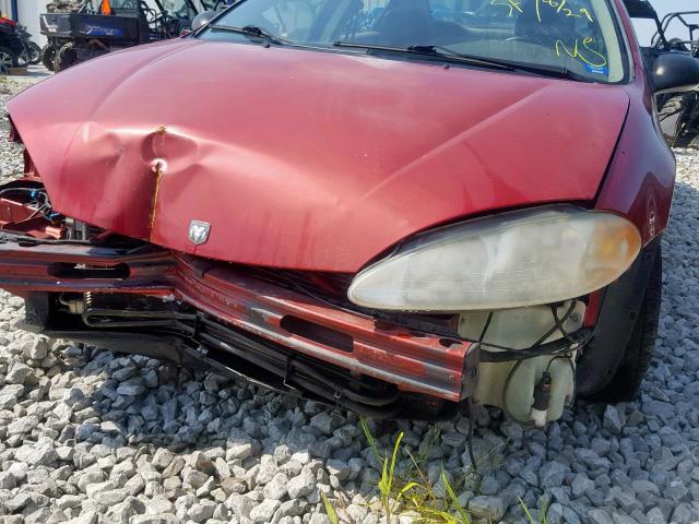 2B3HD56G14H673729 - 2004 DODGE INTREPID E RED photo 9