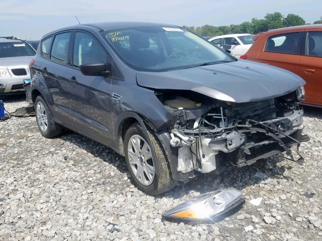 1FMCU0F78EUD22273 - 2014 FORD ESCAPE S GRAY photo 1