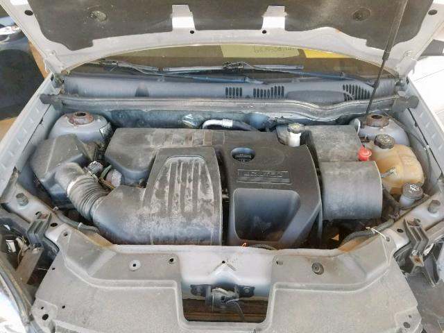 1G1AT58H697292785 - 2009 CHEVROLET COBALT LT SILVER photo 7