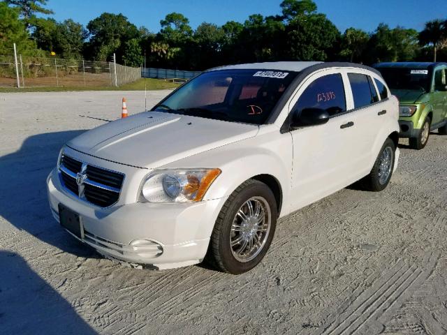 1B3HB48B38D545481 - 2008 DODGE CALIBER SX WHITE photo 2