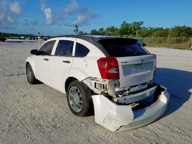 1B3HB48B38D545481 - 2008 DODGE CALIBER SX WHITE photo 3