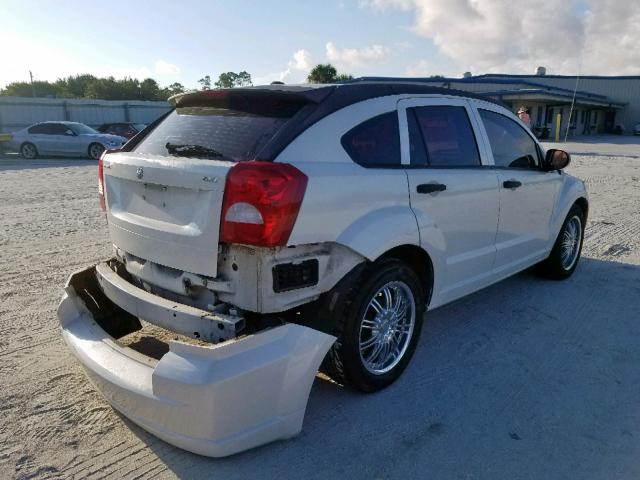 1B3HB48B38D545481 - 2008 DODGE CALIBER SX WHITE photo 4