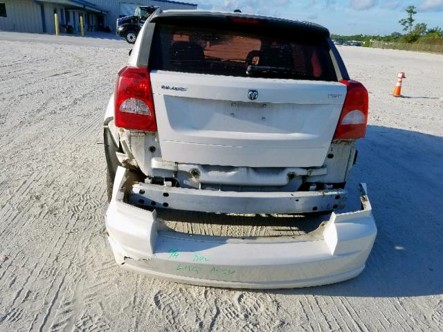 1B3HB48B38D545481 - 2008 DODGE CALIBER SX WHITE photo 9