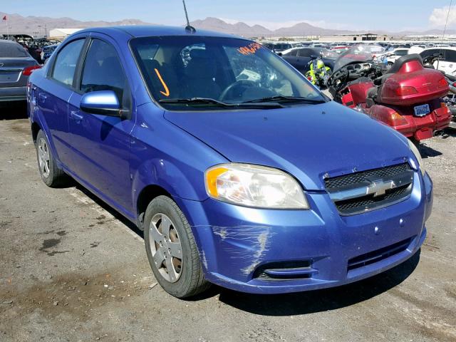 KL1TD56E99B318838 - 2009 CHEVROLET AVEO LS BLUE photo 1