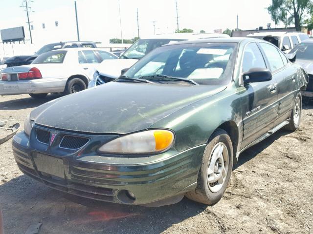 1G2NF52TXYM732945 - 2000 PONTIAC GRAND AM S GREEN photo 2