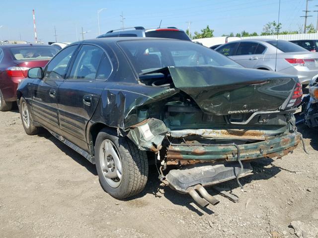 1G2NF52TXYM732945 - 2000 PONTIAC GRAND AM S GREEN photo 3