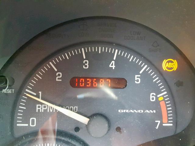 1G2NF52TXYM732945 - 2000 PONTIAC GRAND AM S GREEN photo 8