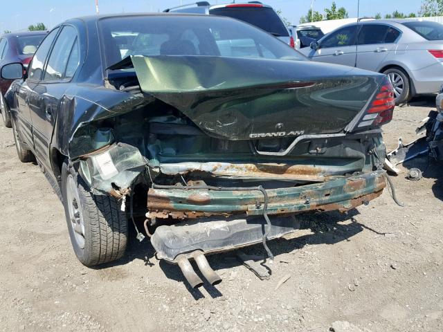 1G2NF52TXYM732945 - 2000 PONTIAC GRAND AM S GREEN photo 9
