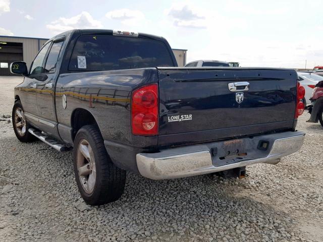 1D7HA18237S209832 - 2007 DODGE RAM 1500 S BLACK photo 3