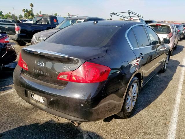 JN1CV6AP2AM200310 - 2010 INFINITI G37 BASE BLACK photo 4