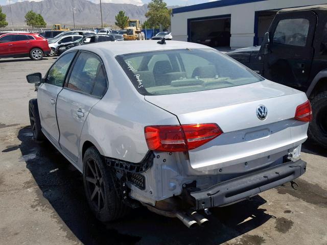 3VWD17AJ6FM308484 - 2015 VOLKSWAGEN JETTA SE SILVER photo 3