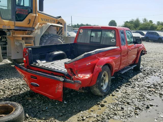 1FTZR15E68PA66241 - 2008 FORD RANGER SUP RED photo 4