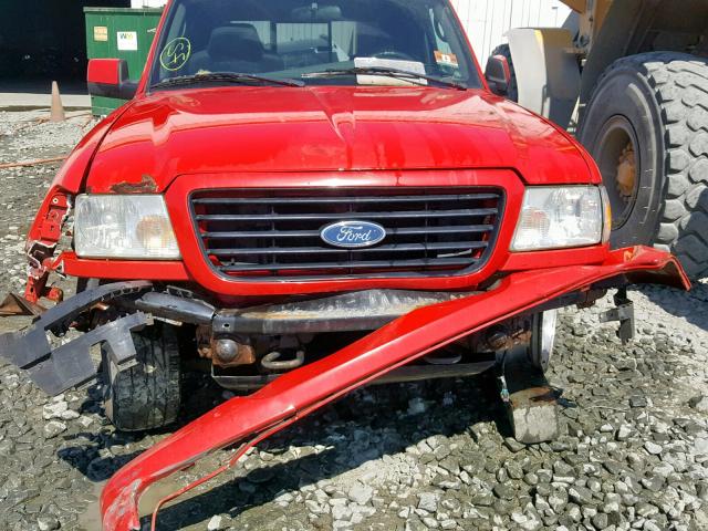 1FTZR15E68PA66241 - 2008 FORD RANGER SUP RED photo 9